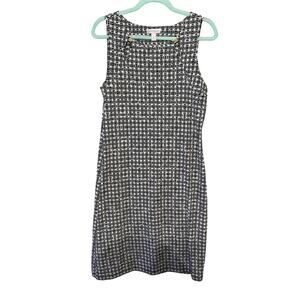 Charter Club Ladies M navy & white pattered dress , nylon spandex